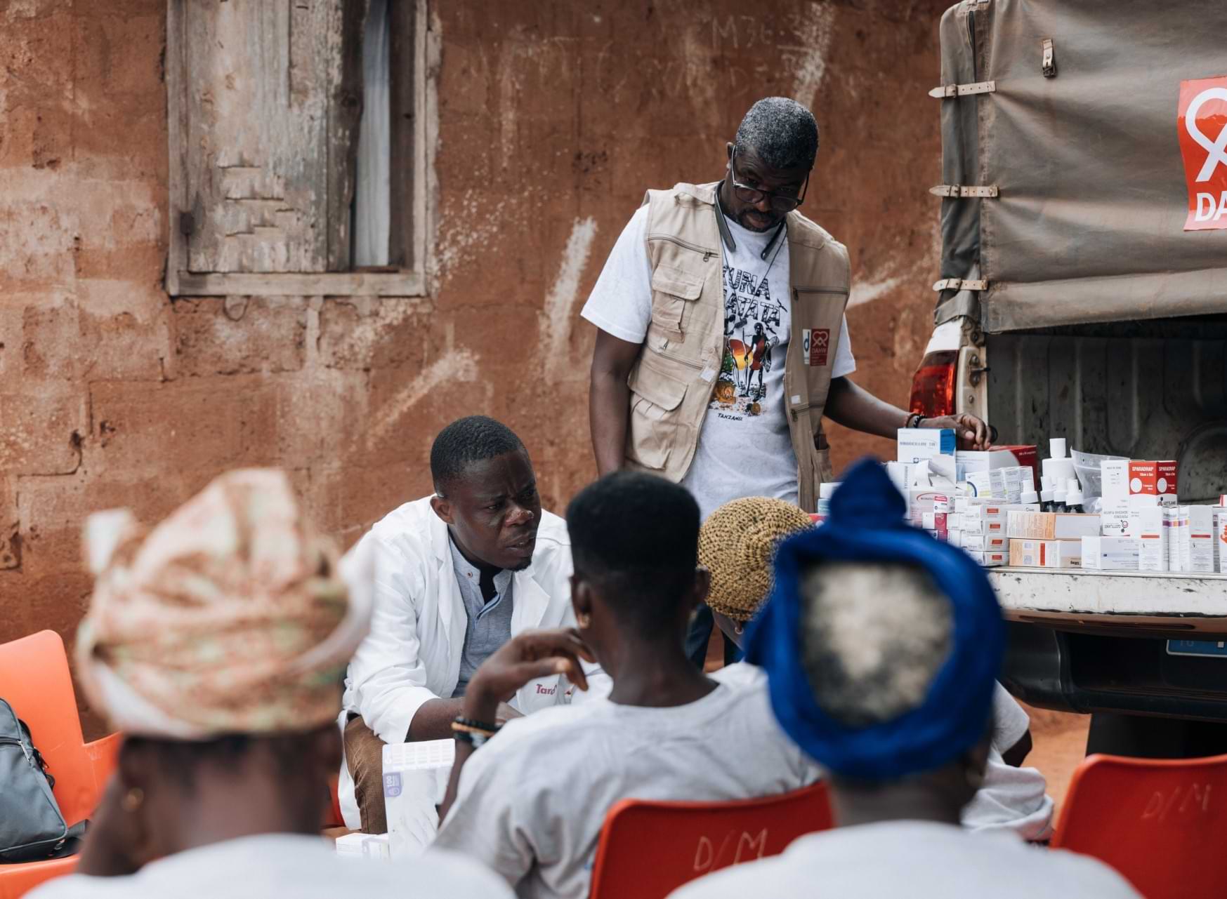 Leprosy health workers Togo